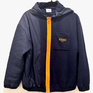 Fendi Kids Unisex Hooded Bomber Jacket